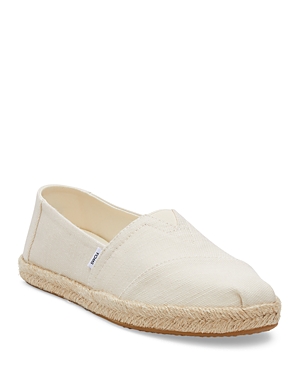 Shop Toms Women's Recycled Cotton Alpargata Rope Espadrilles In Natural
