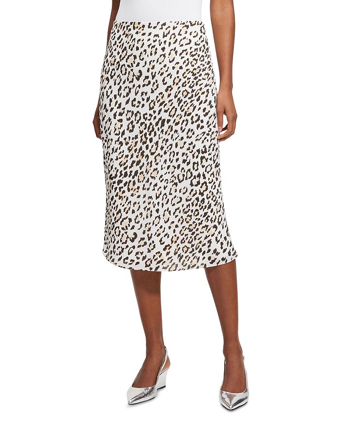 Theory - Leopard Print Slip Skirt