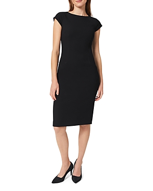 HOBBS LONDON MIA CAP SLEEVE SHEATH DRESS