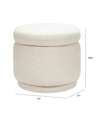 Enoki Boucl&eacute; Storage Ottoman