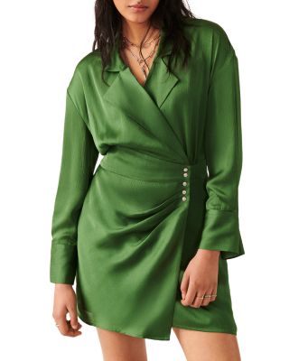 Ba&Sh Falla satin wrap-style dress | Smart Closet