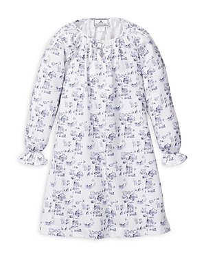 Petite Plume Girls' Winter Vignette Delphine Nightgown - Baby, Little Kid, Big Kid In White