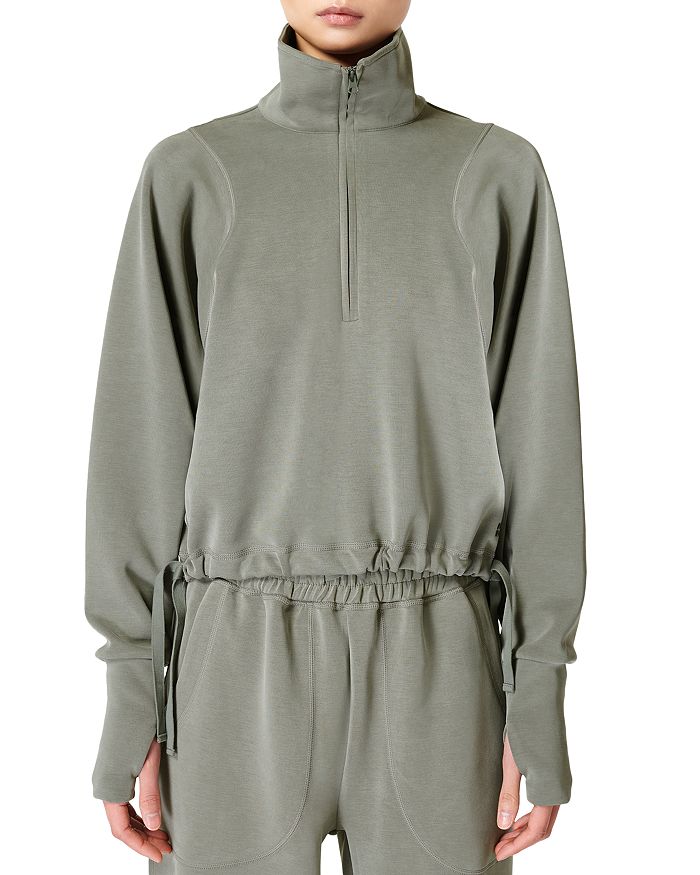 Ivory Vintage Wash Half Zip S-3XL