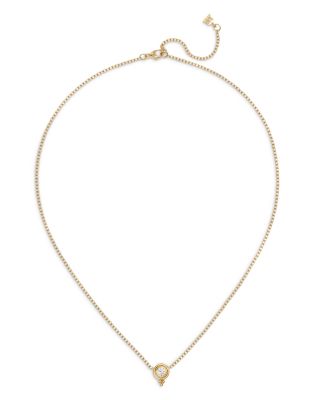 Temple St. Clair 18K Yellow Gold Cl White Diamond Solitaire Pendant Necklace, 16-18