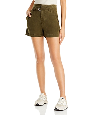 FRAME CINCHED HIGH RISE SHORTS