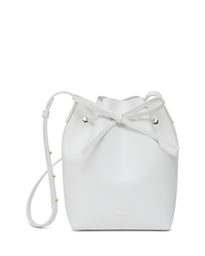 MANSUR GAVRIEL MINI LEATHER DRAWSTRING BUCKET BAG