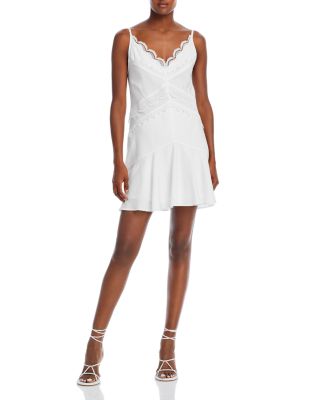 chinese dress ladies By Malina - Kjoler - Iro Mini Lace Dress - White