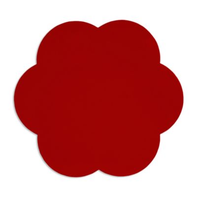 Scalloped Lacquer 13" Placemats, Set of 4