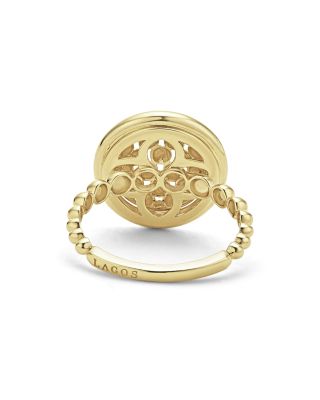 Meridian 18K Gold Caviar Circle Band Ring