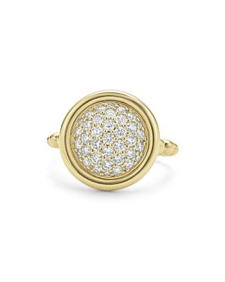 Meridian 18K Gold & Ceramic Diamond Ring