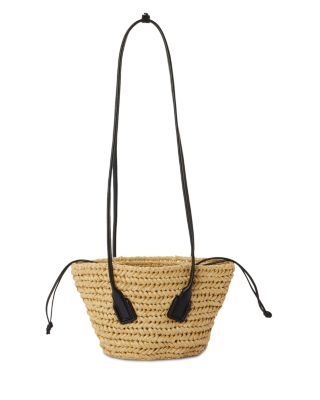 Bottega Veneta Arco Crochet Large Raffia Crossbody