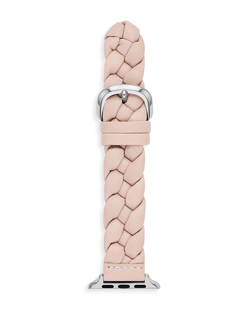 Kate Spade Women's Pink Leather Band For Apple Watch, 38, 40, 41mm And 42, 44, 45, 49mm In Pink