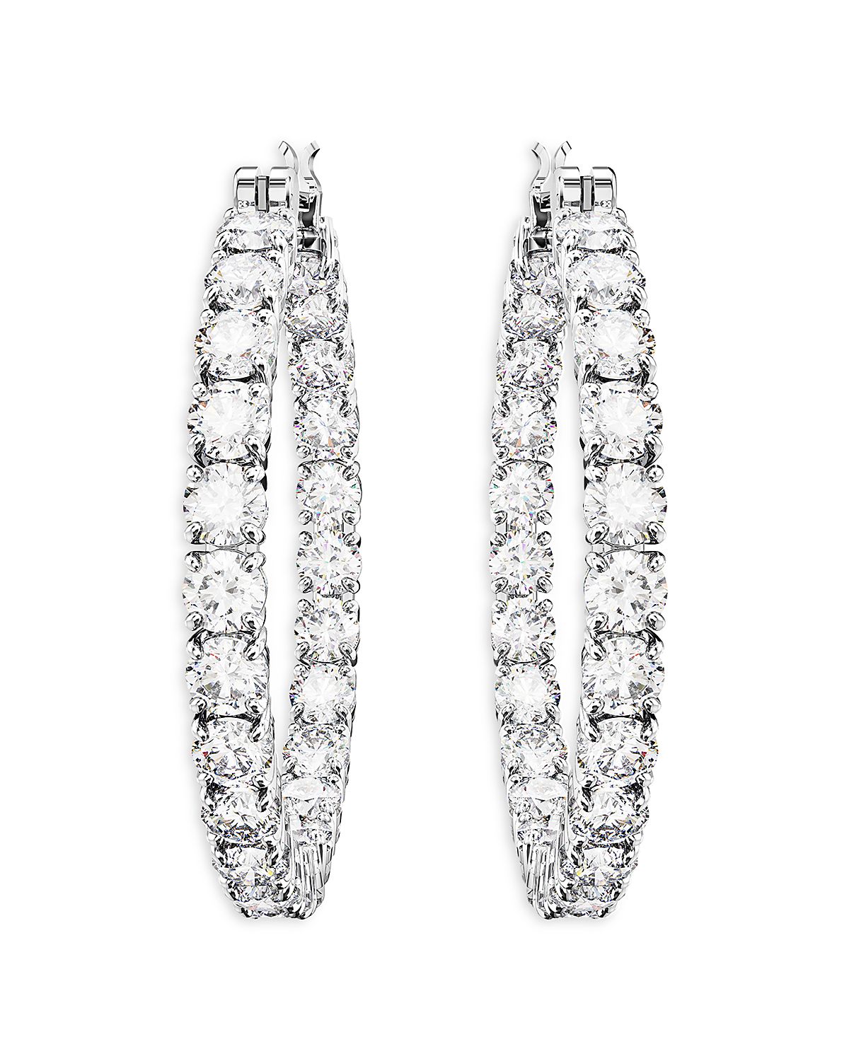 Swarovski Matrix Crystal Inside Out Hoop Earrings