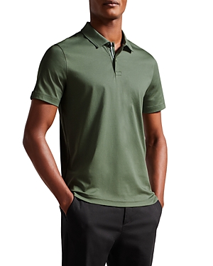 Shop Ted Baker Zeiter Slim Fit Soft Touch Polo In Khaki