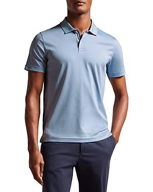 Ted Baker Zeiter Slim Fit Soft Touch Polo In Pale Blue
