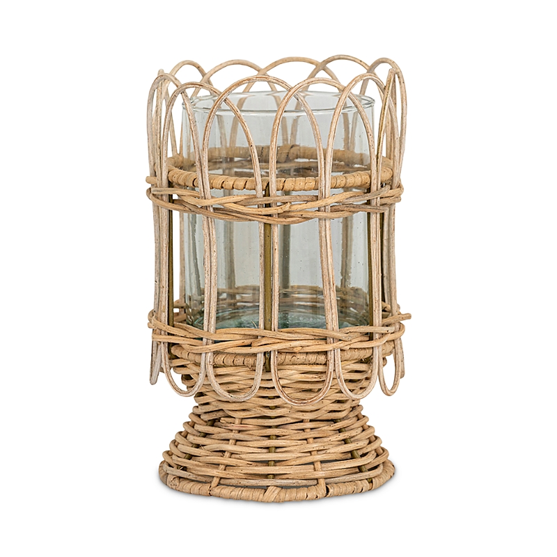 Juliska Provence Rattan Medium Hurricane In Whitewash
