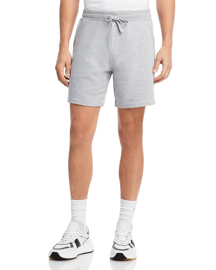 Shop Alo Yoga French Terry Chill Shorts In Athletic Heather Gray