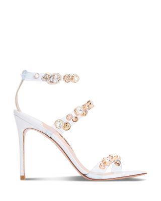 Sophia Webster Women s Rosalind Square Toe Gem Transparent Strap High Heel Sandals Bloomingdale s