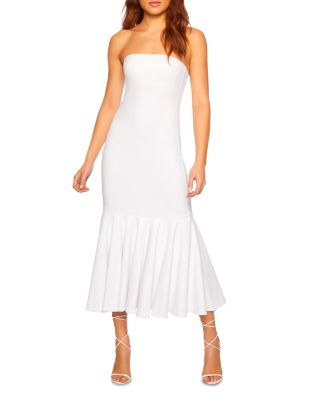 knee length dresses for ladies Susana Monaco Extreme Scoop Midi Dress Black / S