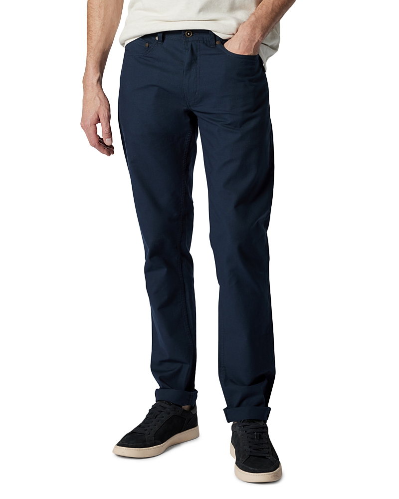 Rodd & Gunn Straight Leg Stretch Cotton Pants In Navy