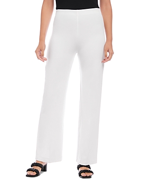 Karen Kane Presley Stretch Twill Wide Leg Pants In Off White