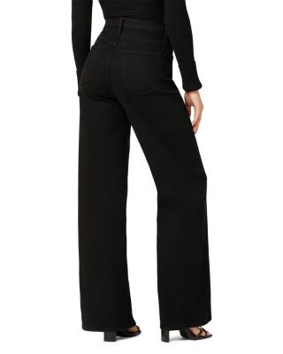Petites The Mia High Rise Wide Leg Jeans in Black