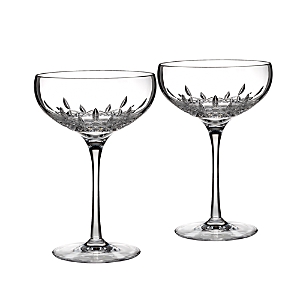 Waterford Lismore Essence 7 oz. Champagne Saucers, Set of 2