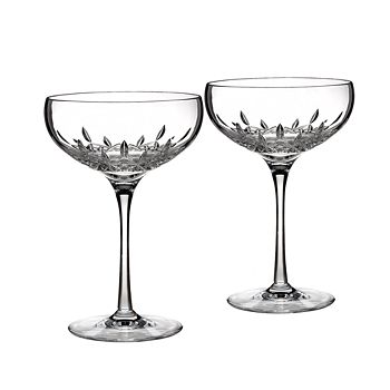 Waterford - Lismore Essence 7 oz. Champagne Saucers, Set of 2