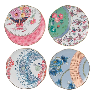 Wedgwood Butterfly Bloom Tidbit Plates, Set of 4