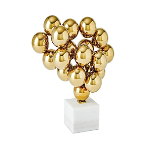 Shop Global Views Sphere Sculpture In Gold