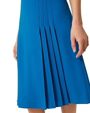 Hobbs London Everleigh Pleated Midi Skirt In Imperial Blue
