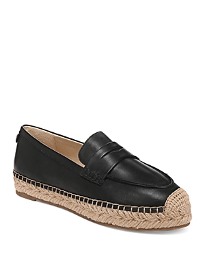 Shop Sam Edelman Women's Kai Espadrille Loafers In Black