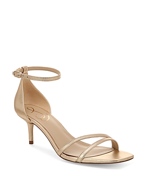 Sam Edelman Peonie Square Toe Sandal In Gold Leaf