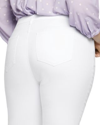 Plus Marilyn High Rise Straight Jeans in Optic White