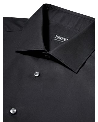 Black Trofeo™ Long Sleeve Tailored Fit Shirt