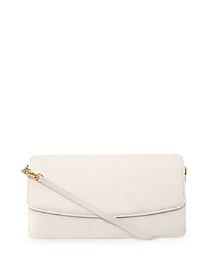 Hobbs London Sarah Leather Clutch In Creamy Oyster