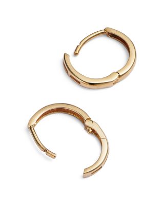 14K Yellow Gold Extra Small Huggie Hoop Earrings