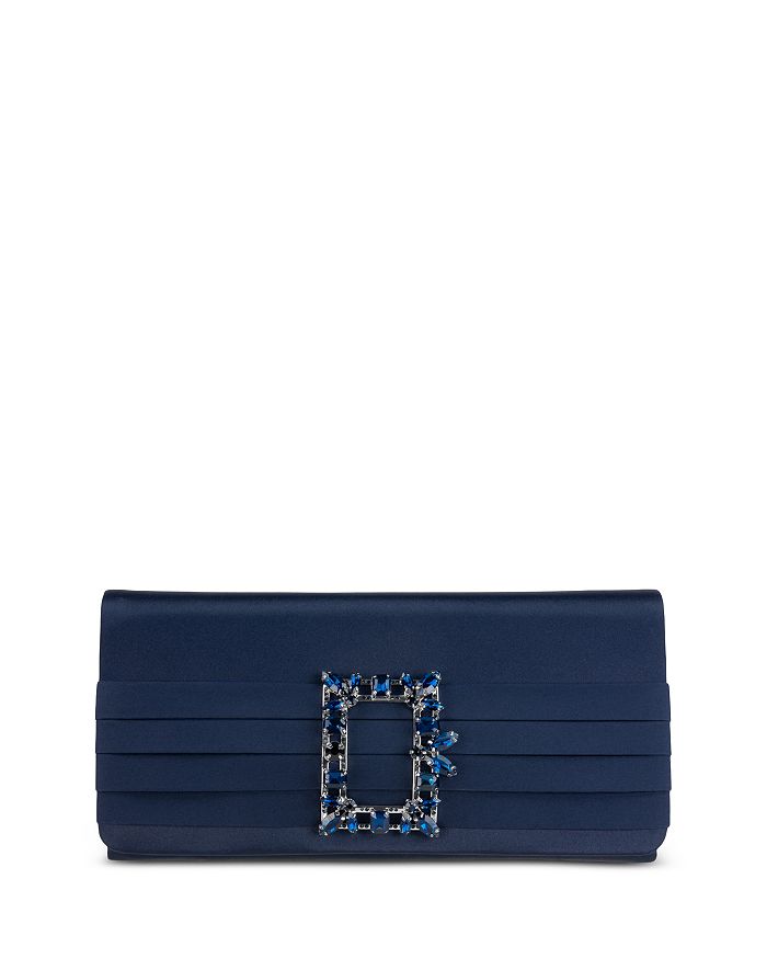 Sondra Roberts Satin Rhinestone Clutch | Bloomingdale's