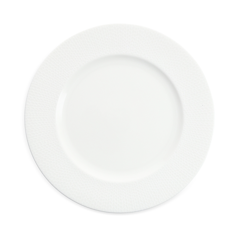 Fortessa Amanda White Embossed Charger In White