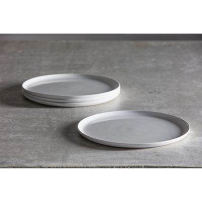 Cloud Terre&reg; 10" Dinner Plate, White, Set of 4