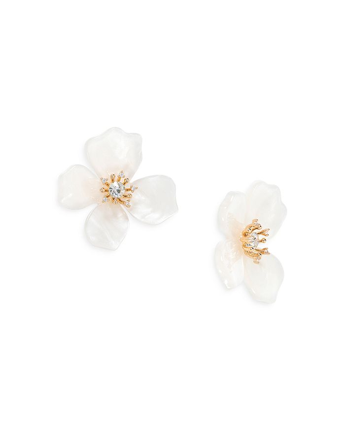  SHASHI Women's Blossom Earrings, Gold, One Size