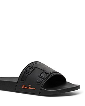 Santoni - Men's Edison-Tpun01 Slip On Pool Slide Sandals
