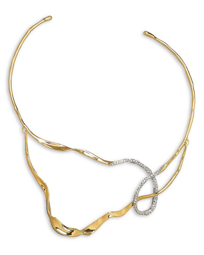 Alexis Bittar Solanales Crystal Looped Collar Necklace, 16 ...