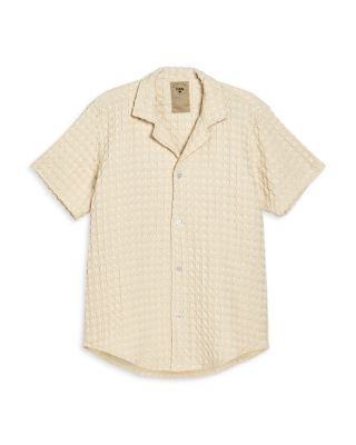 OAS - Cuba Cotton Waffle Regular Fit Button Down Camp Shirt