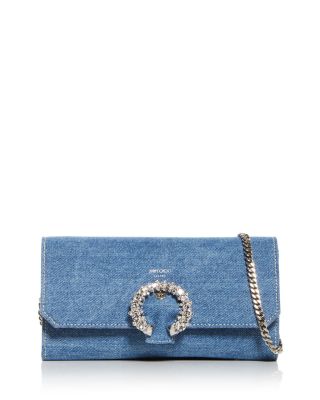 Jimmy Choo Denim Clutch | Bloomingdale's