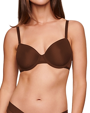 Cuup The Demi Spacer & Mesh Bra In Espresso