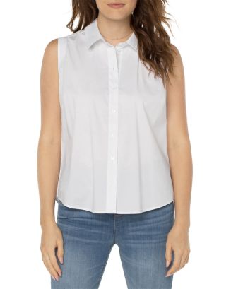 Liverpool Neopolitan Striped Sleeveless Blouse main image 1