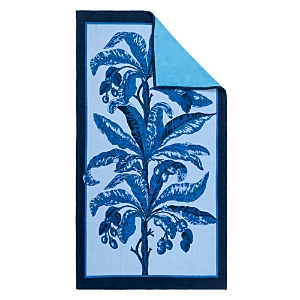 Matouk Schumacher Tallulah Palm Beach Towel In Prussian Blue