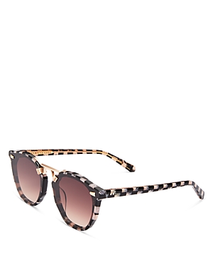Krewe Beau Nylon Geometric Sunglasses, 66mm