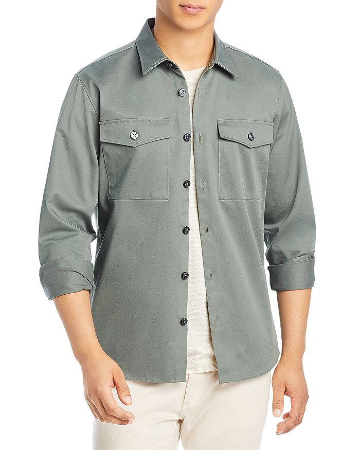 BOSS Cotton Solid Relaxed Fit Button Down Shirt Bloomingdale's